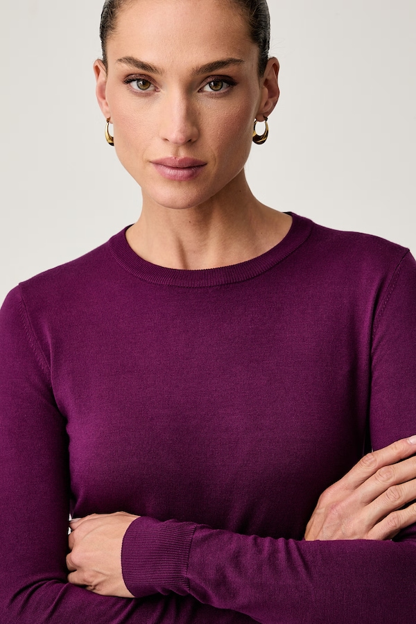Светр жіночий з віскозою Trussardi колір фіолетовий фото 4