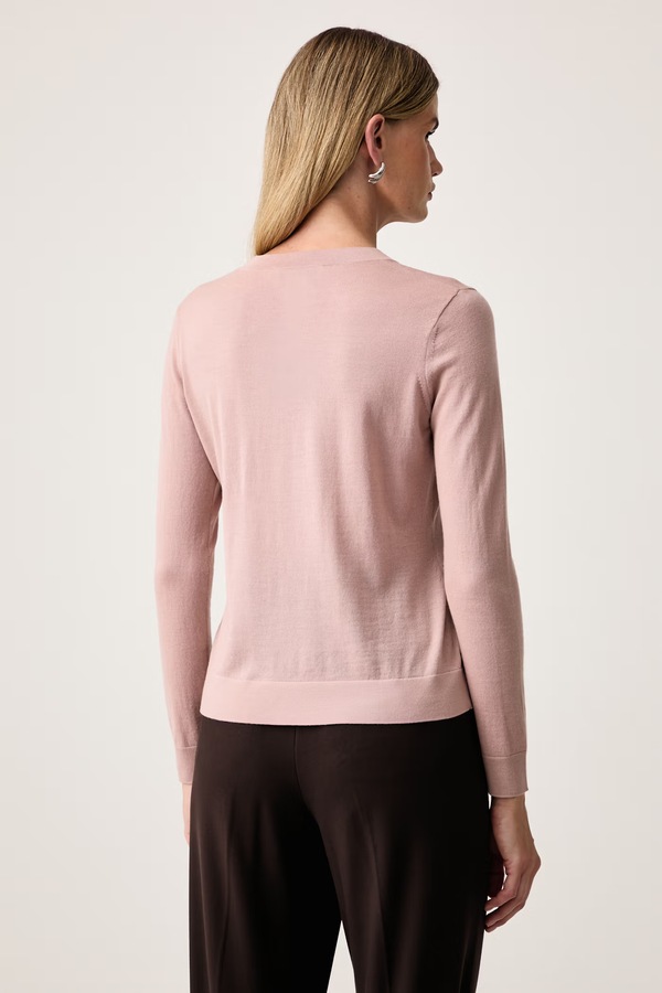 Свитер женский шерстяной MM by Max Mara MMLTEMPO цвет розовый фото 2