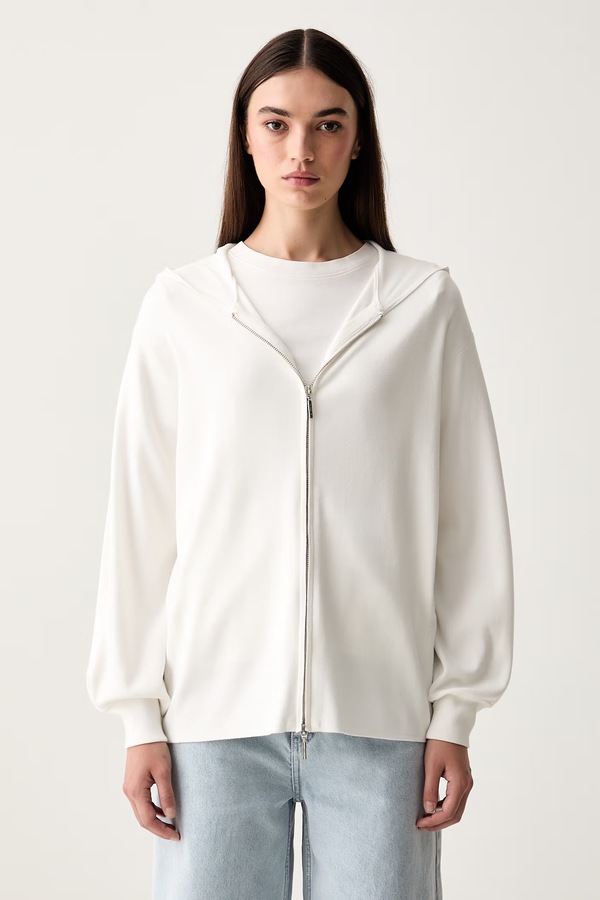 Свитер на застежке женский с вискозой MM by Max Mara MMLGINNASTA цвет белый