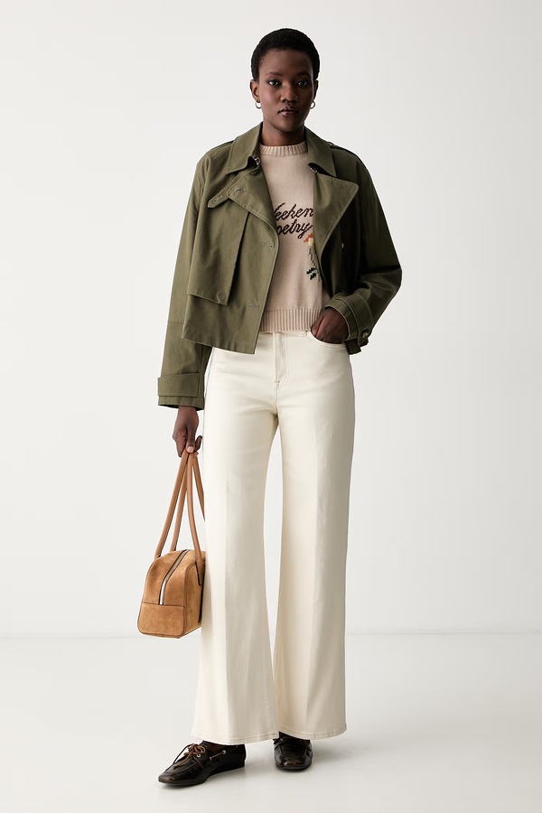 Свитер с короткими рукавами женский с хлопком Weekend Max Mara WKDFIACRE цвет коричневый