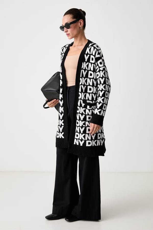 Кардиган жіночий DKNY колір чорний фото 2