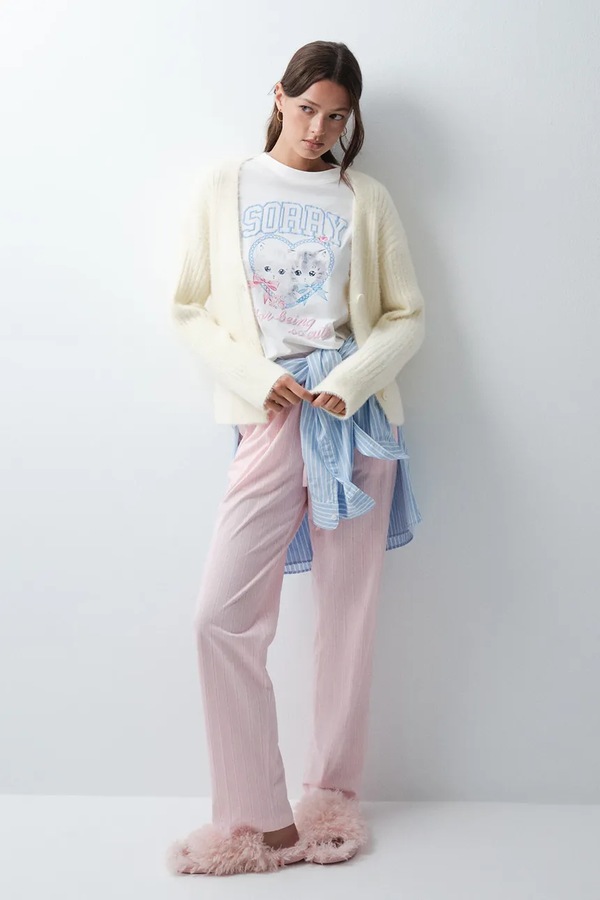 Кардиган lounge жіночий women'secret колір жовтий фото 3