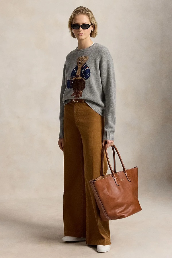 Светр жіночий вовняний Polo Ralph Lauren колір сірий фото 3