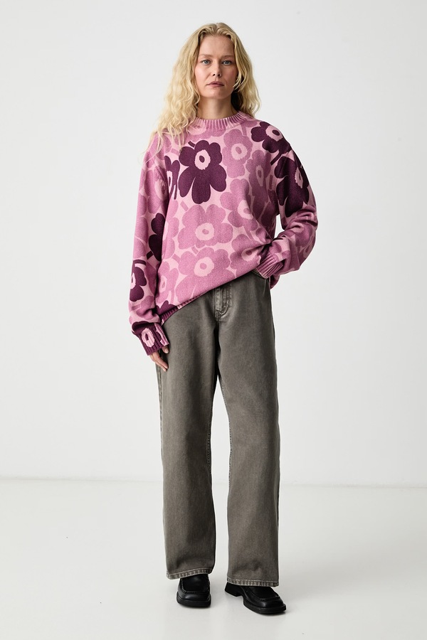 Светр жіночий бавовняний Marimekko колір рожевий фото 2