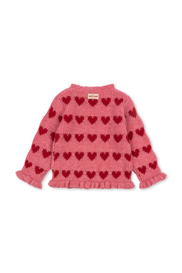 Светр дитячий з вовною Konges Sløjd LAULA SWEATER колір рожевий фото 2