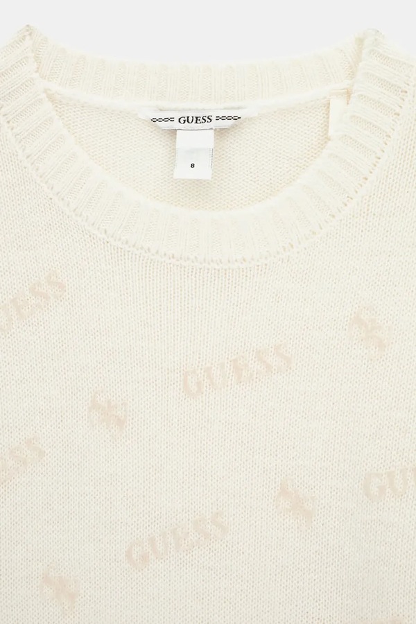 Светр дитячий з вовною Guess колір бежевий фото 2