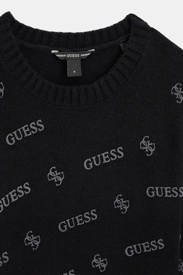 Светр дитячий з вовною Guess колір чорний фото 2