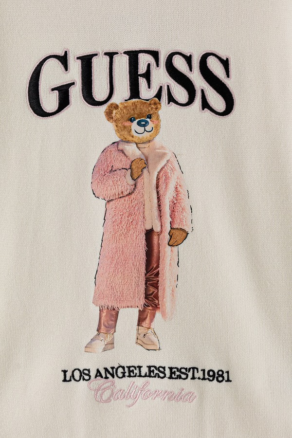 Светр дитячий з віскозою Guess колір бежевий фото 3