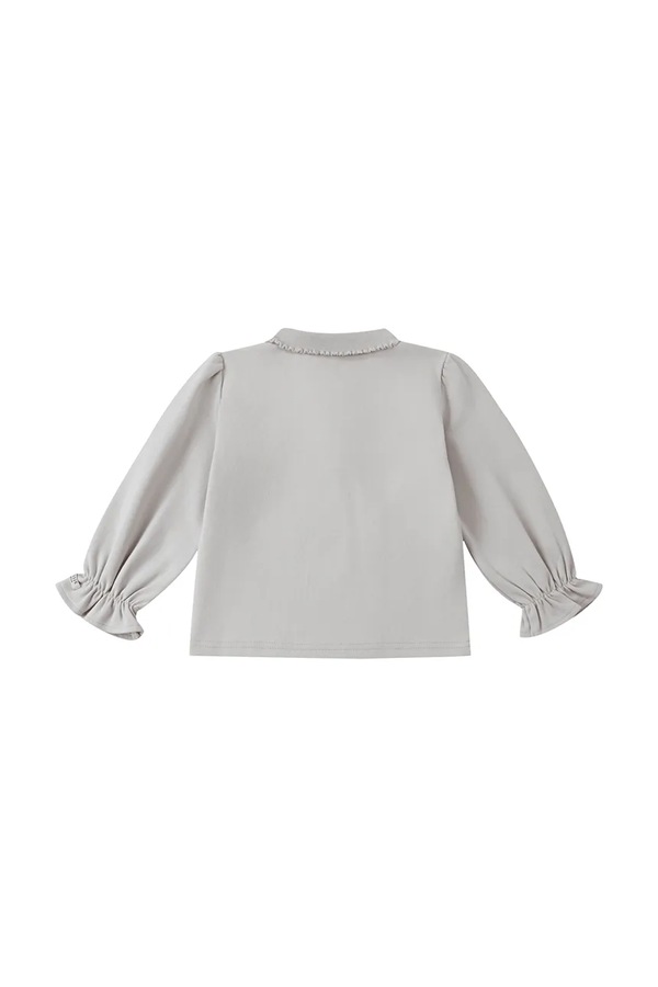 Светр дитячий бавовняний Donsje Pluimpje Sweater колір фіолетовий фото 2