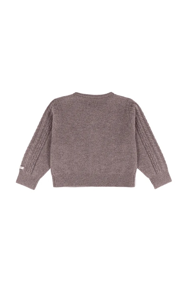 Кардиган дитячий із мериносової вовни Donsje Danik Merino Wool Cardigan колір коричневий фото 2