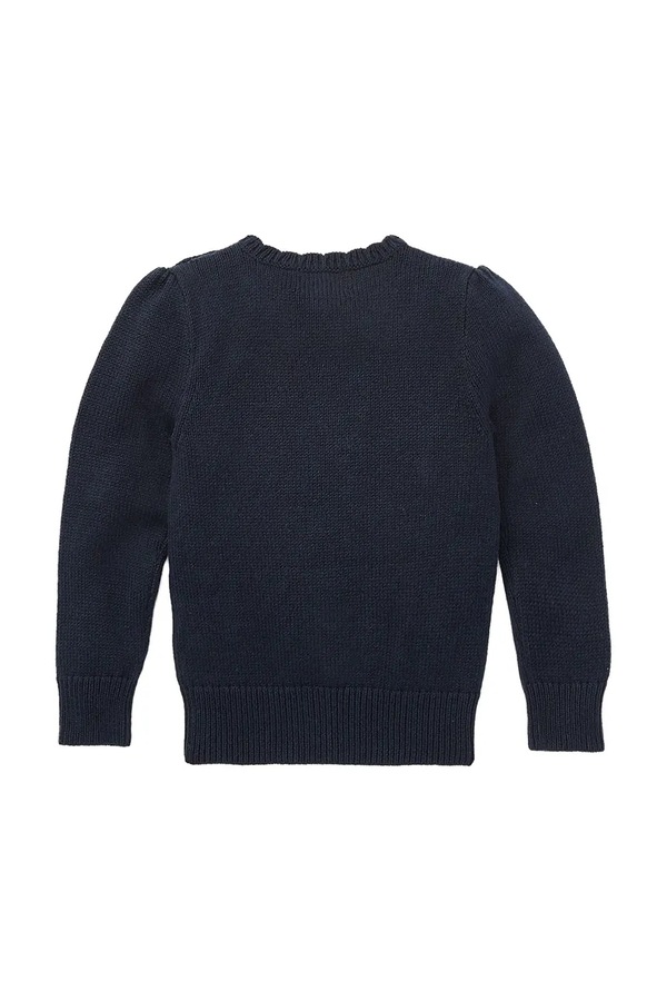 Светр дитячий бавовняний Polo Ralph Lauren колір темно-синій фото 2