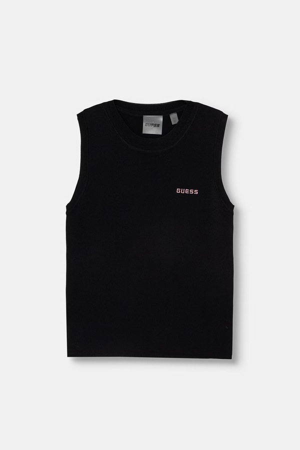 Жилет дитячий з віскозою Guess колір чорний