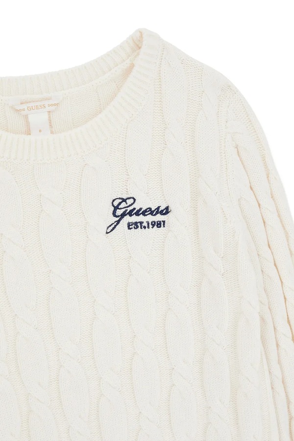Светр дитячий з додаванням вовни Guess колір білий фото 2