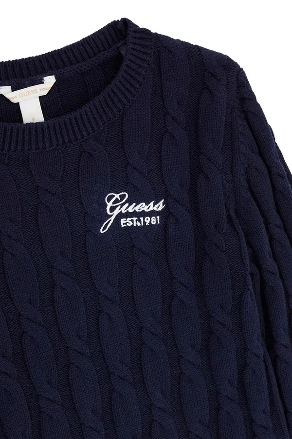 Светр дитячий з додаванням вовни Guess колір темно-синій фото 2