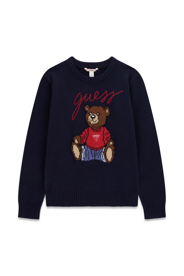 Светр дитячий з віскозою Guess колір темно-синій