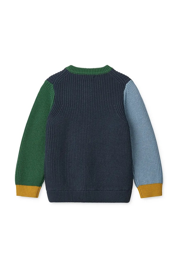 Кардиган дитячий бавовняний Liewood Thea Cotton Knit Cardigan колір темно-синій фото 3