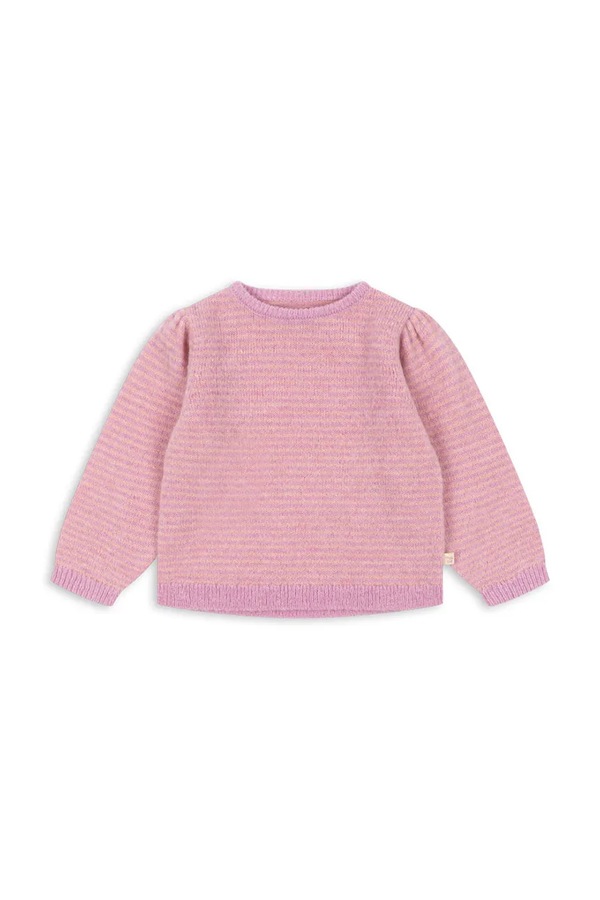 Светр дитячий з вовною Konges Sløjd BERLE PUFF SWEATER колір рожевий