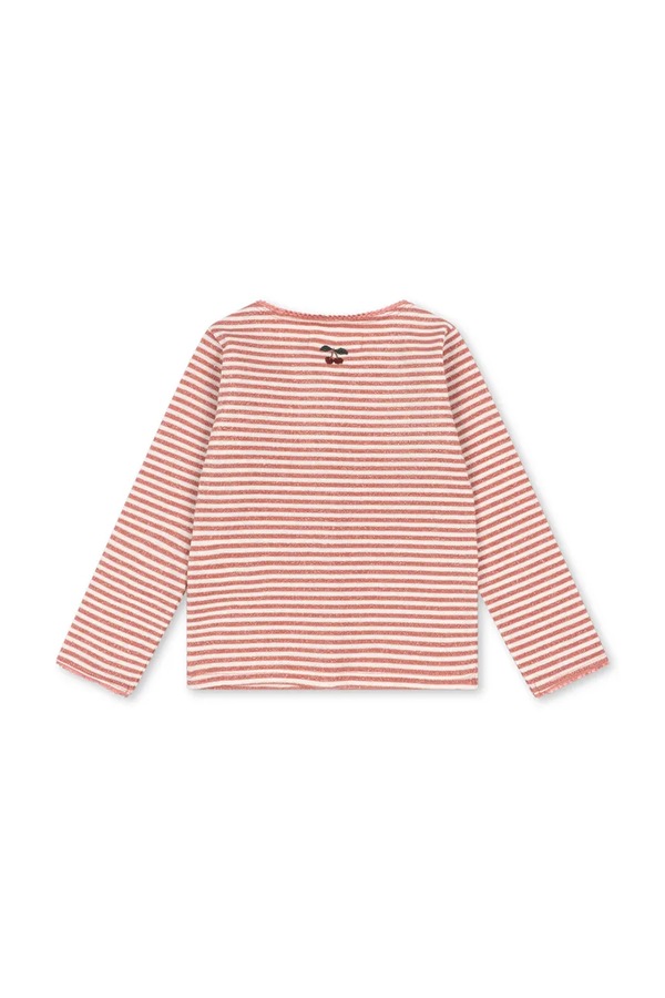 Кардиган дитячий з бавовною Konges Sløjd ROLI STRIPE CARDIGAN OCS колір рожевий фото 2