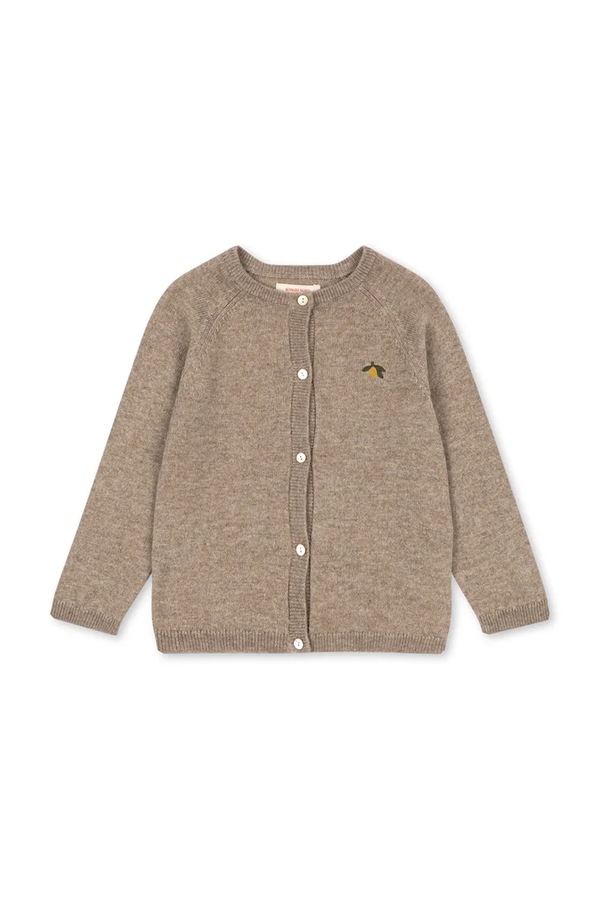 Кардиган дитячий з вовною Konges Sløjd MATTOU KNIT CARDIGAN колір бежевий