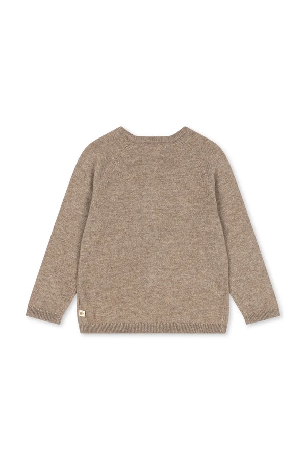 Кардиган дитячий з вовною Konges Sløjd MATTOU KNIT CARDIGAN колір бежевий