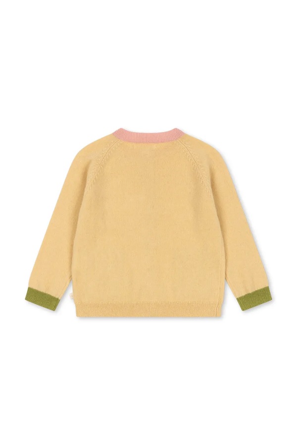 Кардиган дитячий вовняний Konges Sløjd COLLETTI CARDIGAN колір жовтий фото 2