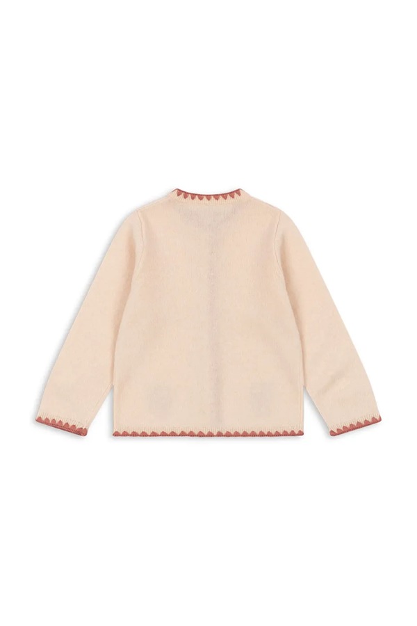 Кардиган детский шерстяной Konges Sløjd COLLETTE CARDIGAN цвет розовый фото 2