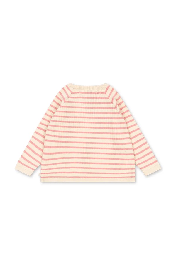 Светр дитячий бавовняний Konges Sløjd BUMA KNIT SWEATER GOTS колір рожевий фото 2