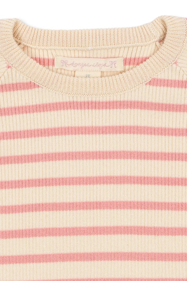 Светр дитячий бавовняний Konges Sløjd BUMA KNIT SWEATER GOTS колір рожевий фото 3