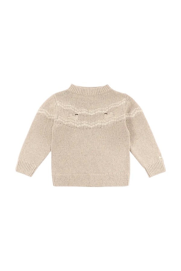 Светр дитячий із мериносової вовни Donsje Yohana Merino Wool Sweater Arctic Hares колір бежевий