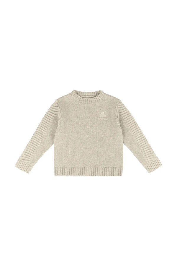 Свитер детский из мериносовой шерсти Donsje Geeratz Merino Wool Sweater Mountain цвет бежевый