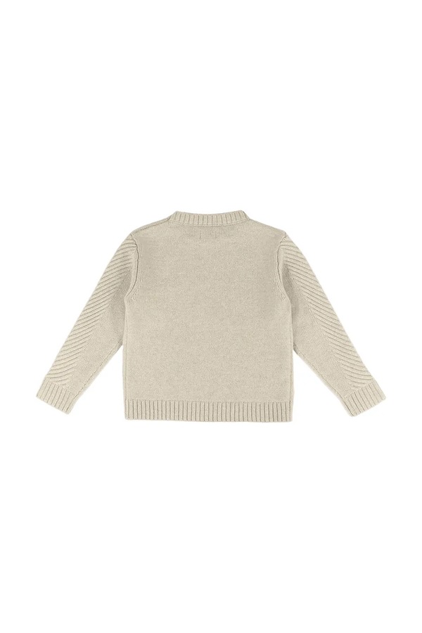 Свитер детский из мериносовой шерсти Donsje Geeratz Merino Wool Sweater Mountain цвет бежевый фото 2