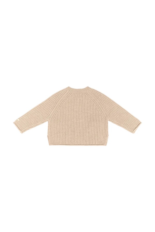 Свитер детский шерстяной Donsje Pawien Merino Wool Sweater цвет бежевый фото 2