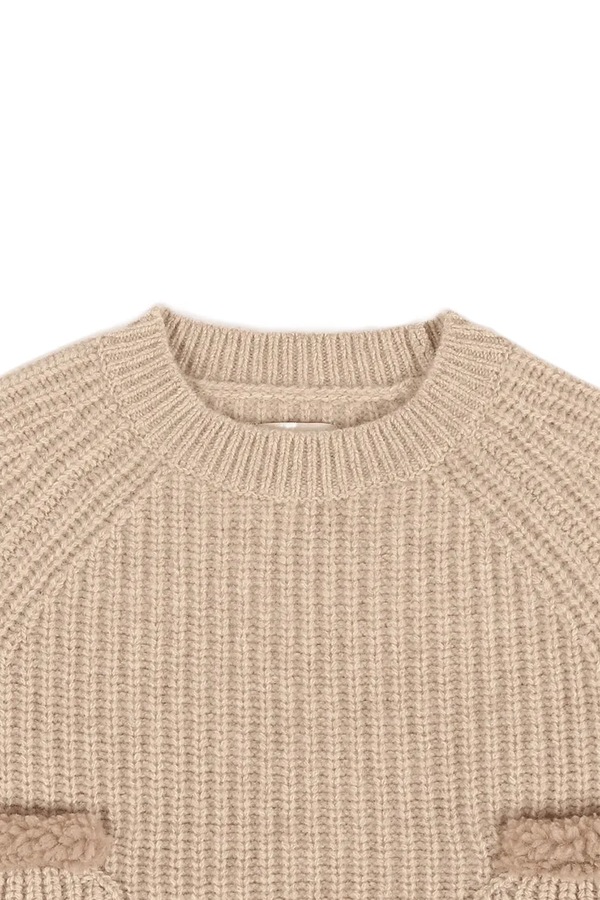 Светр дитячий вовняний Donsje Pawien Merino Wool Sweater колір бежевий фото 3