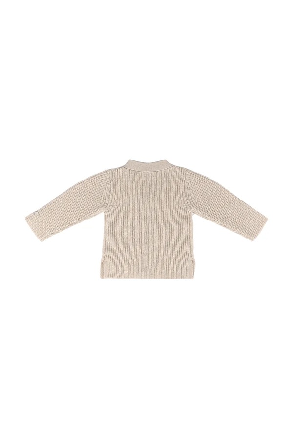 Кардиган дитячий із мериносової вовни Donsje Fennie Merino Wool Cardigan колір бежевий