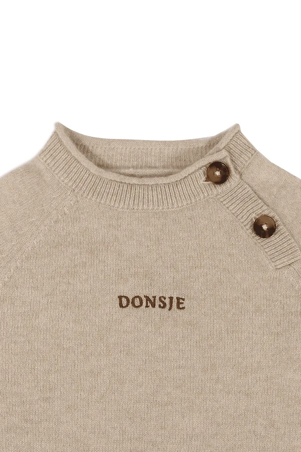 Светр дитячий кашеміровий Donsje Collyns Cashmere Wool Sweater колір бежевий фото 3