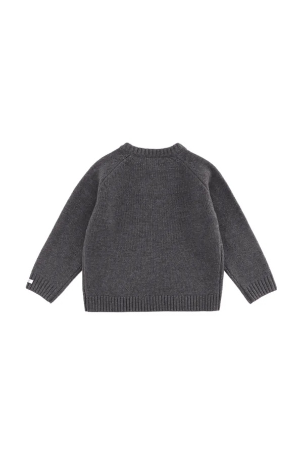 Свитер детский из мериносовой шерсти Donsje Fionn Merino Wool Sweater цвет серый фото 2