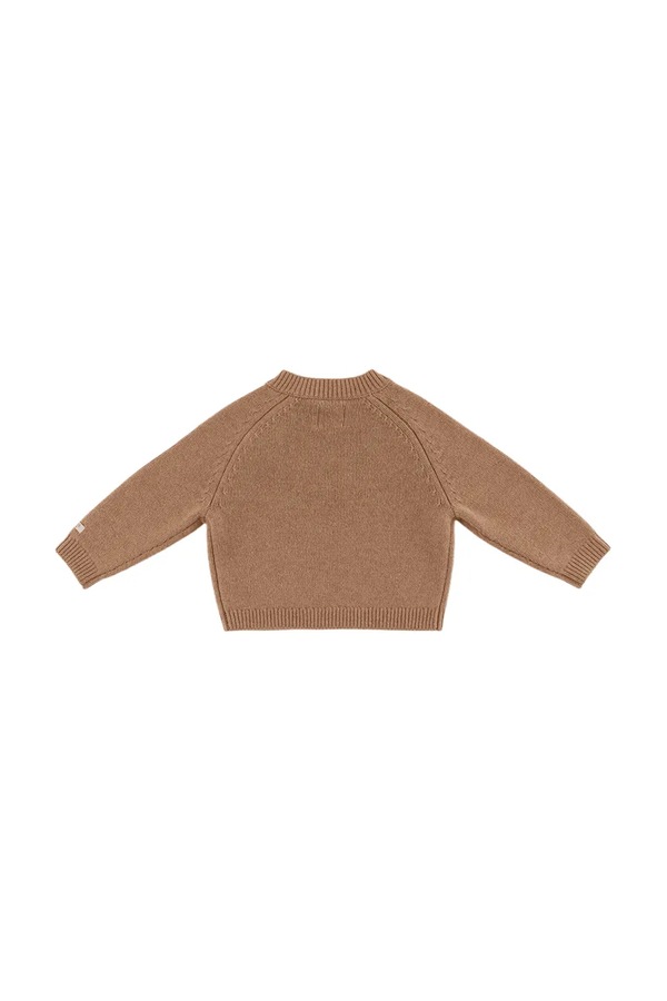 Свитер детский из мериносовой шерсти Donsje Sibbe Merino Wool Sweater Fluffy Bunny цвет коричневый фото 2