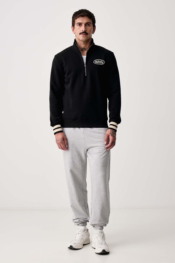 Кофта мужская с хлопком Von Dutch цвет черный
