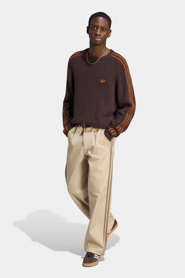 Светр чоловічий adidas Originals Fluffy Knit Crew колір коричневий фото 3