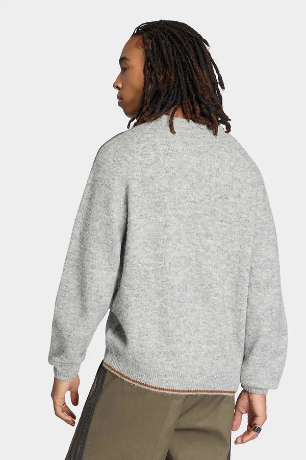 Светр чоловічий adidas Originals Fluffy Knit Crew колір сірий фото 2