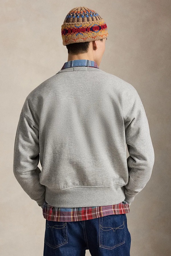 Кофта чоловіча з бавовною Polo Ralph Lauren колір сірий фото 2