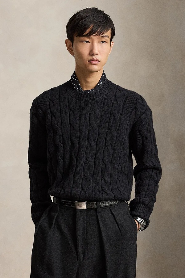 Свитер мужской шерстяной Polo Ralph Lauren цвет черный