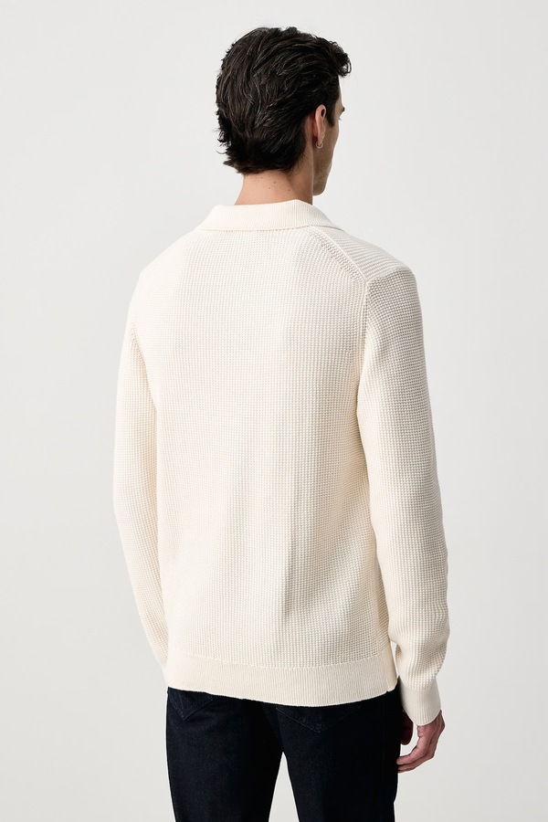 Светр чоловічий бавовняний Joop! колір бежевий фото 3