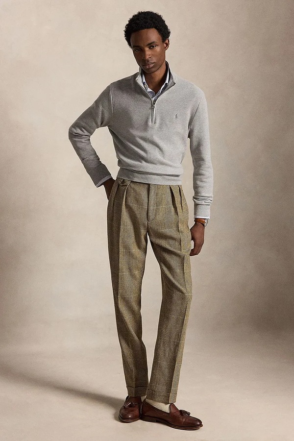 Светр чоловічий бавовняний Polo Ralph Lauren колір сірий фото 2