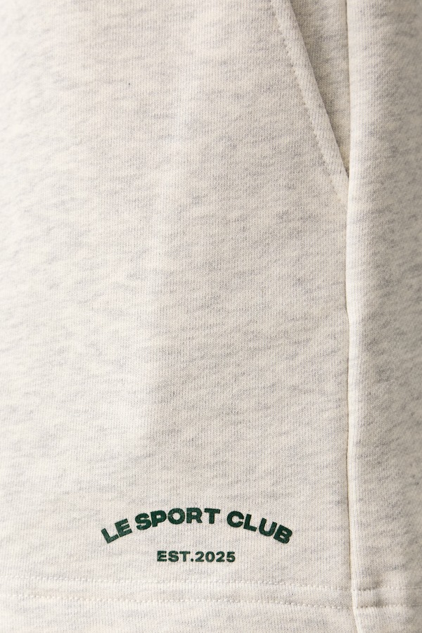 Шорти жіночі бавовняні Le Privé VARSITY SHORTS колір сірий фото 4