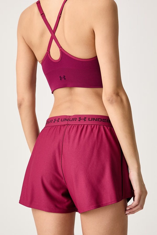 Спортивні шорти жіночі Under Armour Tech Play колір бордовий фото 3