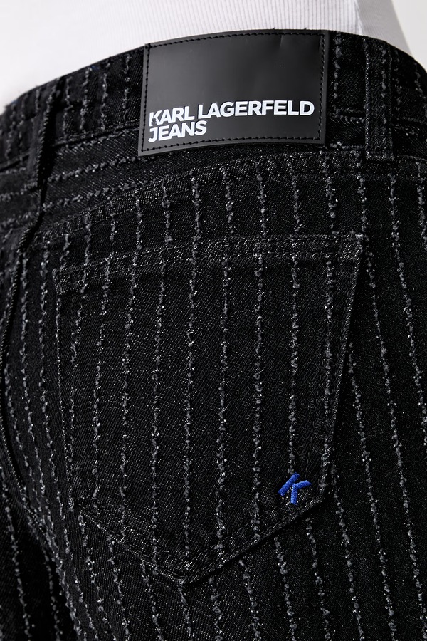 Бермуди жіночі джинсові Karl Lagerfeld Jeans колір чорний фото 4