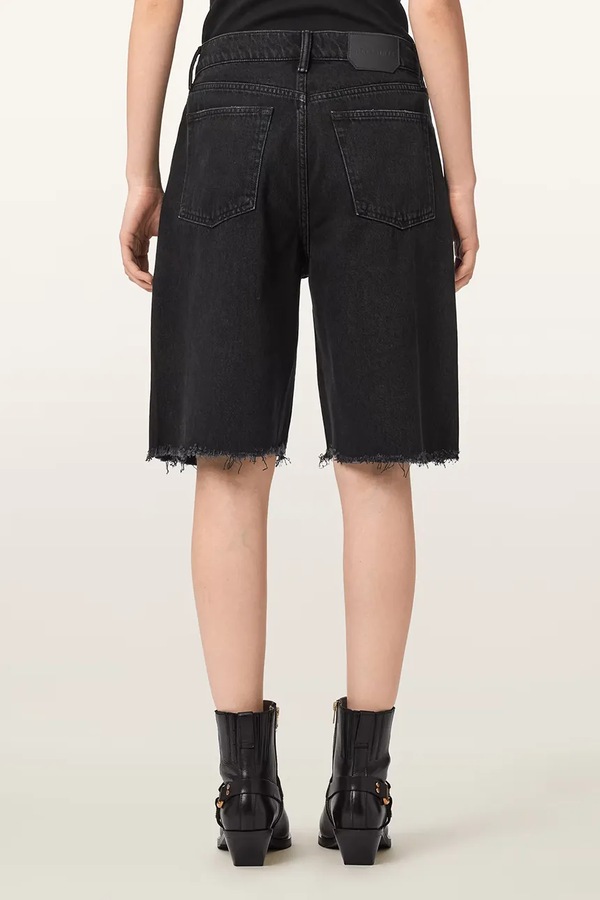 Шорты женские джинсовые AllSaints AKI цвет черный