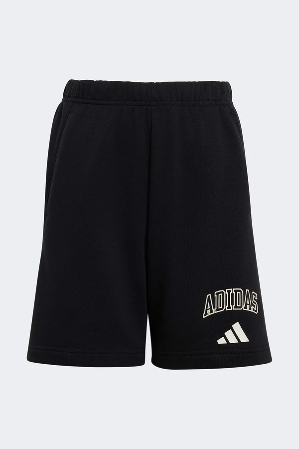 Трикотажные шорты детские с хлопком adidas цвет черный