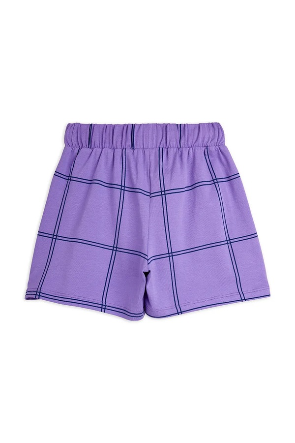 Шорты детские с хлопком Mini Rodini Check цвет фиолетовый фото 2
